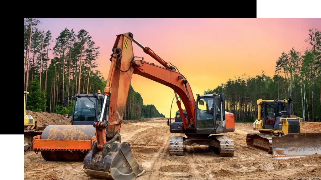 Construction Equipment on the road